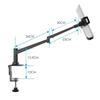 Smatree iPad Desktop Tablet Arm Highly Compatible with Inch Tablets and Tablet iPhone Smartphone iPad and Nintendo Adjustable Free Rotation "Metal"
