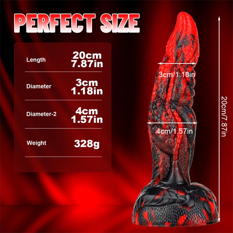 Yan Beast Mixed Color Liquid Silicone Oversized Realistic Simulation Phallus Dildo Female Sex Toys