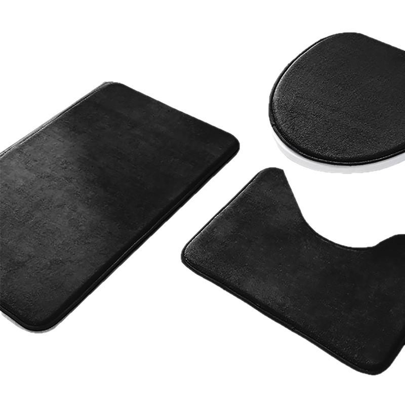 Anti-Slip Bathroom Mat Set: Water-Absorbent Entryway and Toilet Floor Mats