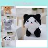 Adorable Cartoon Cat Plush Toy Soft And Cuddly Small Stuffed Animal Doll 12cm