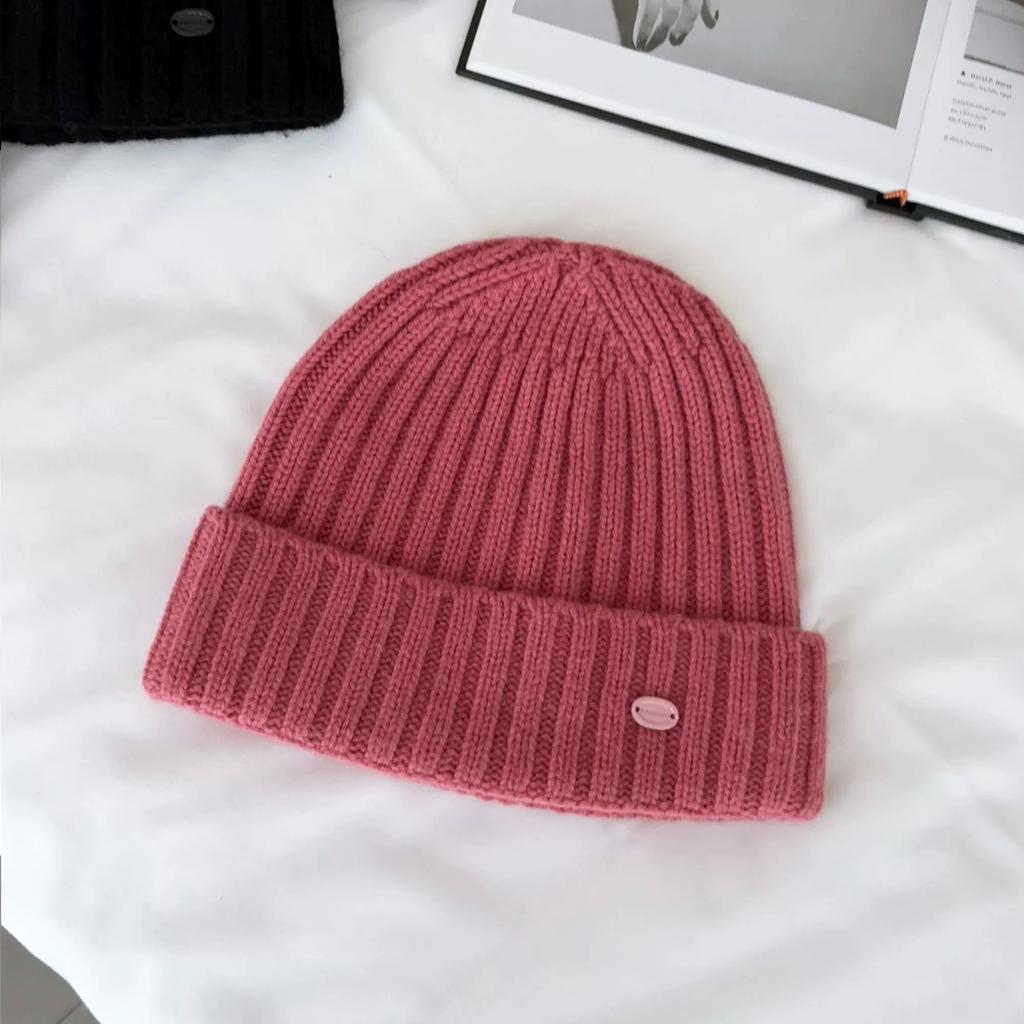 High-quality Australian% wool knitted hats for men and women, warm and cold hats in autumn and winter, big head circumference, small face, versatile