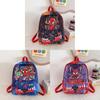 Cartoon Kids Spider Man Backpack For Boys And Girls With Breathable Nylon And Comfortable Shoulder Straps For Kindergarten Daily Use