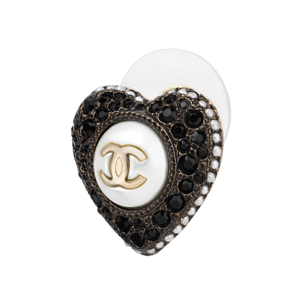 CHANEL Stud Earrings Women's Gold AB9399B09088NK216