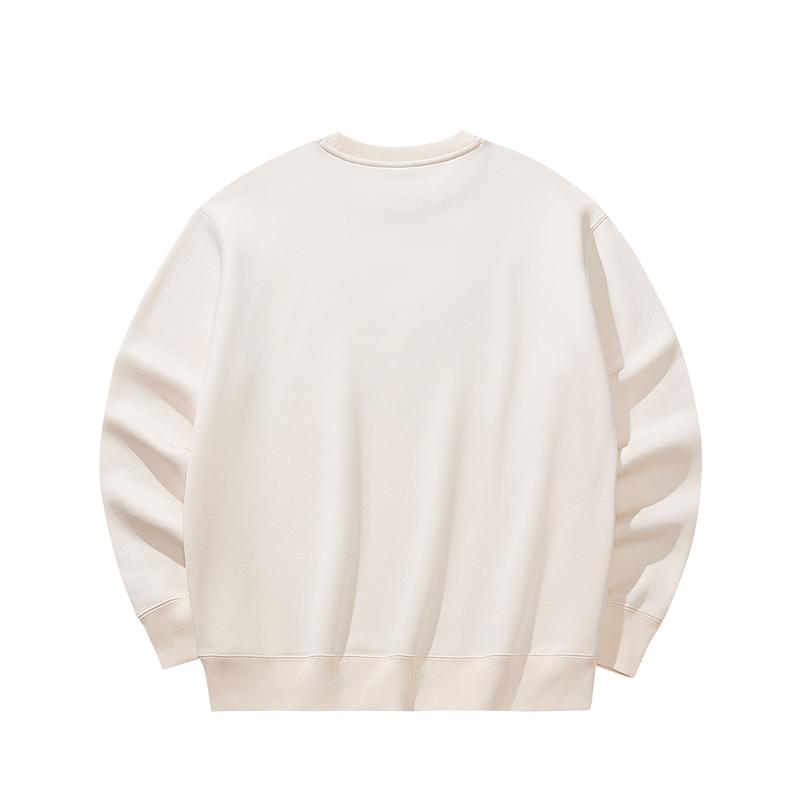 Anta Good Things Will Happen Pullover Sweatshirt Men's Milk Salt White 152618706N-3