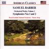CD SAMUEL BARBER, MARINE ALSOP - Orchestral Works 1 8559024 Naxos Non Japan Dance & Electronica Used
