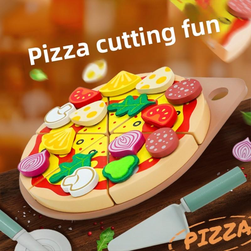 Wooden Role Play Kitchen Toys For Boys And Girls With Slicing Fun And Sensory Engagement