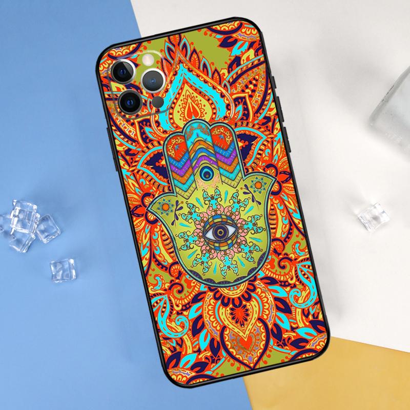 Чехол-рука Хамса Фатимы для iPhone 16 15 13 12 11 14 Pro Max Mini Чехол для iPhone 16 15 XR X XS Max Plus Чехол для телефона