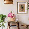 Flower Arrangement Basket Hand-woven Mini Wicker Rattan Baskets With Handle Retro Storage Containers for Wedding home kitchen