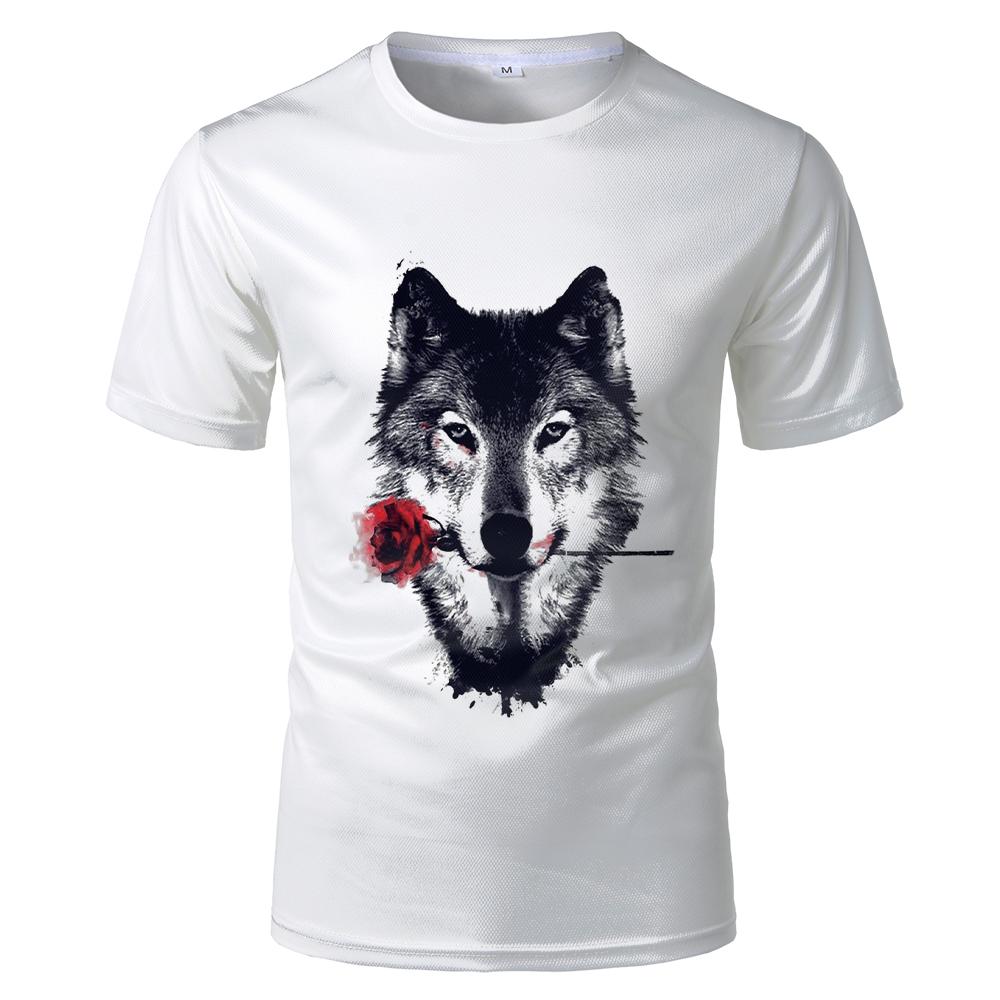 2023 Fun Newest Harajuku Wolf 3D Print Cool T-shirt Men/Women Short Sleeve Summer Tops Beauty T Shirt Fashion Animal Tees