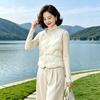 Middle-aged mother wears down cotton and down vest for women's autumn and winter new warm inner with short slim-fitting V-neck vest vest vest