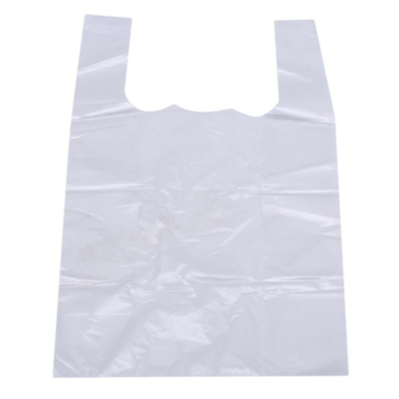 100pcs Transparent Bags Shopping Bag Supermarket Plastic Bags Food Packaging