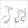 Silver-Plated National Tide Note Earrings for Women - Stylish, Temperamental Ear Jewelry