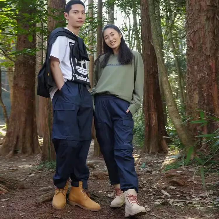 Timberland Повседневные брюки унисекс темно-синие тонкие широкие штаны (унисекс) Повседневные брюки A6PBW 433