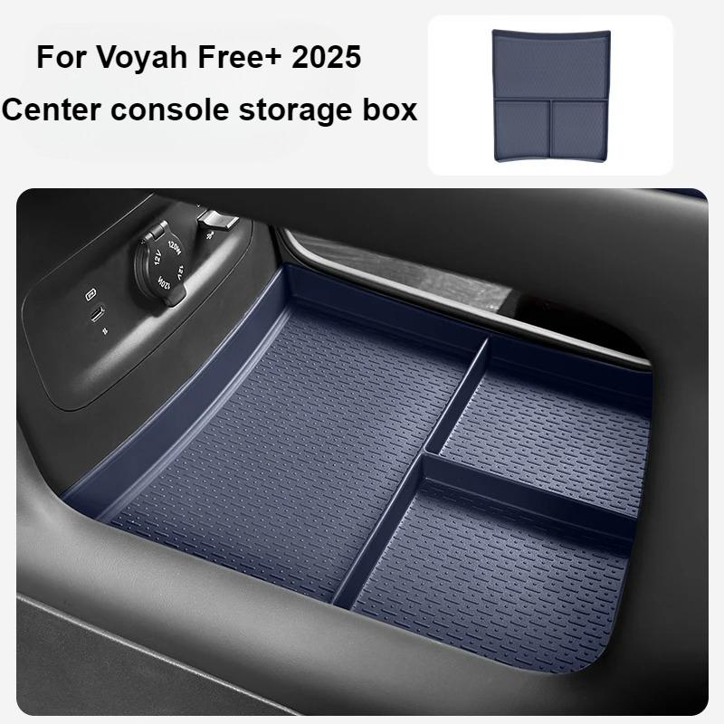 Для Voyah Free+ 2025 Органайзер для хранения в центральной консоли, ящик для хранения подлокотника, аксессуары для модификации