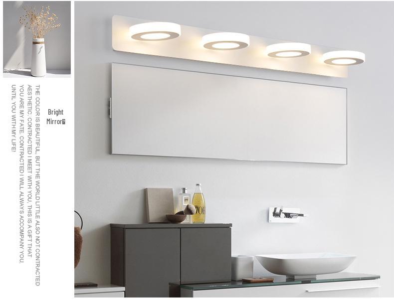 Водонепроницаемый Современный Светодиодный Светильник для Туалетного Столика в Ванной с Защитой от Запотевания и Защитой Глаз