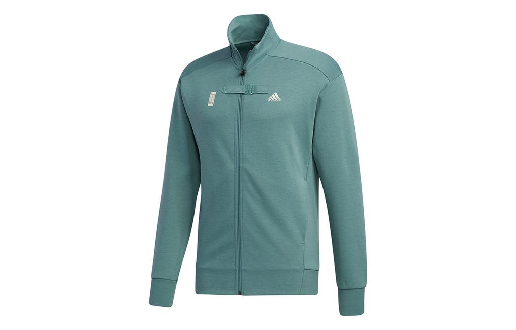 adidas Куртки Мужские Изумрудные С воротником-стойкой Умеренные Другие GM4458