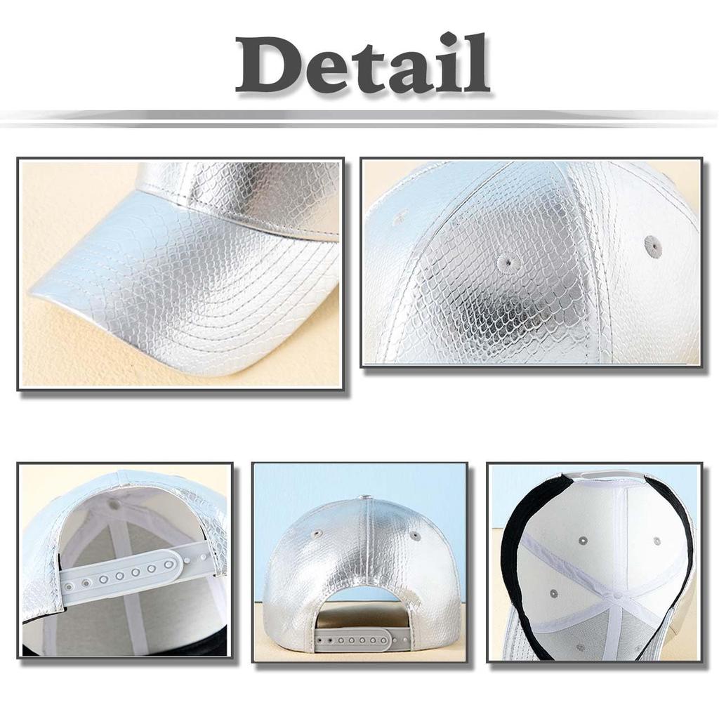 Шапка с узором змеи Стильная кепка Простая Модная Крутая CZ073 [Белый Клык] Мужская Женская (Серебряный)