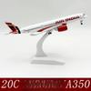 20 см India Airlines A350 Металлический Масштаб Самолет Миниатюрная Модель Самолета Статический Дисплей Коллекция Самолет Игрушка Детские Игрушки
