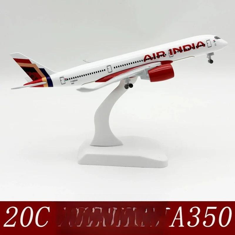 20 см India Airlines A350 Металлический Масштаб Самолет Миниатюрная Модель Самолета Статический Дисплей Коллекция Самолет Игрушка Детские Игрушки