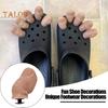 Shoe Charms Croc Clogs Accessory Realistic Big Toe Shape Beach Slippers Decoration Shoe Pins Shoe Buckle DIY Functional Dirt-resistant Keep Feet Dry