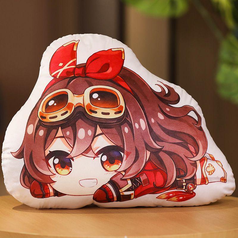 Genshin Impact Game Paimon Cosplay Plush Doll Pillow Stuffed Bed Cosplay Cushion