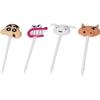 Bandai Crayon Shin-chan Niconico Picks 8 pieces (4 types 2 each) Simply insert into side dishes Bento