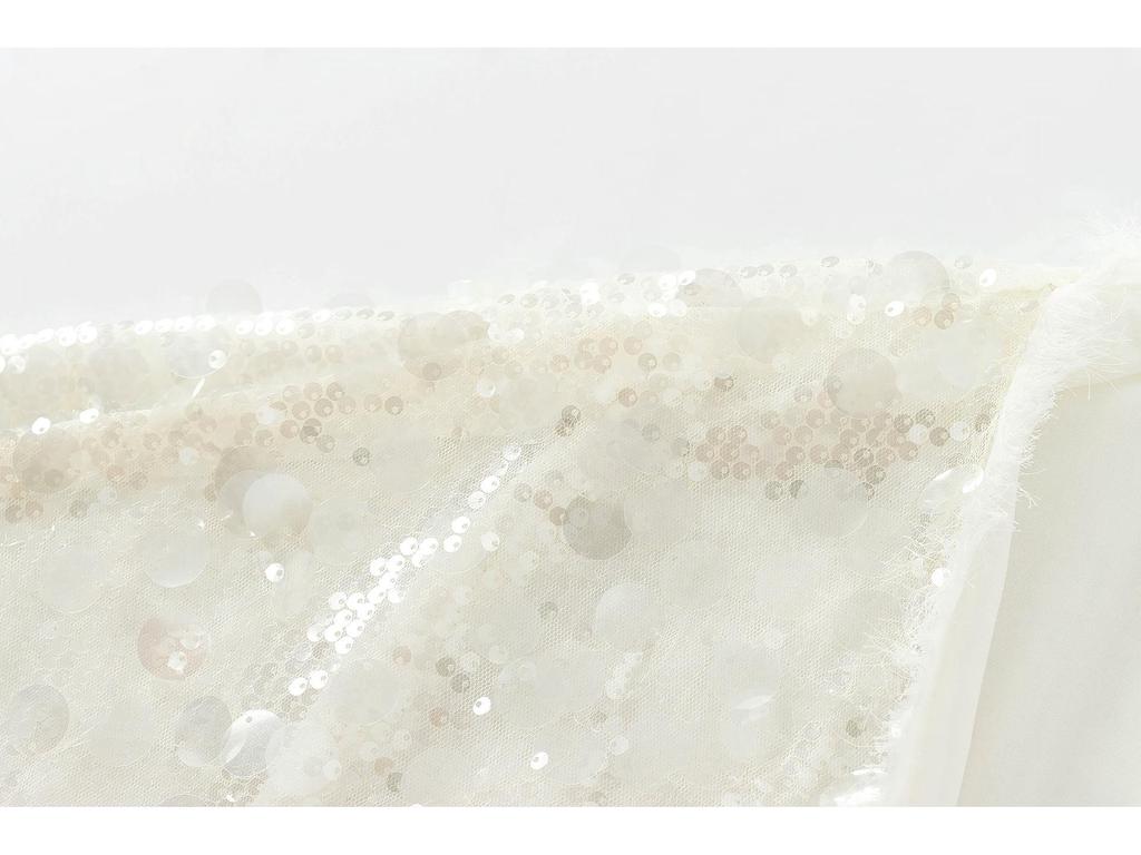 European & American Women's Sequin-Embellished Wrap Kimono Top