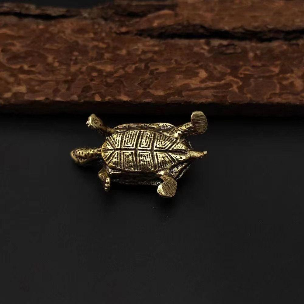 Домашние животные Гостиная Украшения для автомобиля Украшения для рабочего стола Статуэтка черепахи Фигурки черепахи Латунная черепаха