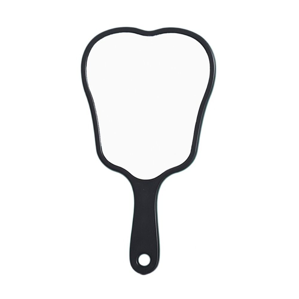 Многоцветное пластиковое зеркало в форме зуба Мини Зеркало для рук высокой четкости Секторное зеркало Легкое Портативное зеркало для макияжа Домашний декор