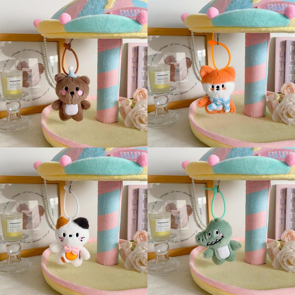 Plush Animal Keychain Cuddle Toy With Interactive Features For Kid And Gifts