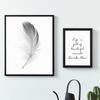 Текстовый Принт на Холсте Минималистичный Постер Декоративные Скандинавские Черно-Белые Картины Современные Картины для Гостиной