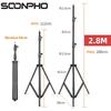 SOONPHO 280см 2.8м Штативы Сверхмощная Стойка для Света для Френелевского Вольфрамового Света Телестудия Студия Фотостудия Фотография Штативы