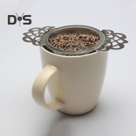 Фильтр для чая однотонный, легкий, двухслойный, с ручкой, фильтр для помешивания чая, бытовые принадлежности