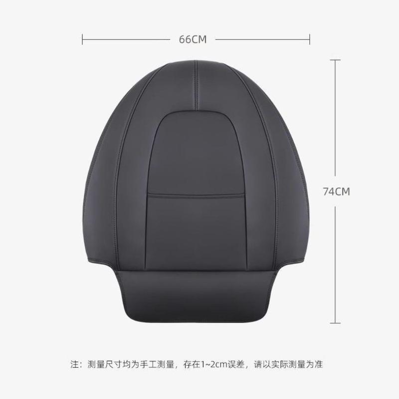 For Tesla Model 3 Y 2Pcs Seat Back Anti Kick Pad Leather Wear-Resistant Anti-Dirty Seat Backrest Protective Mat Car Accessories