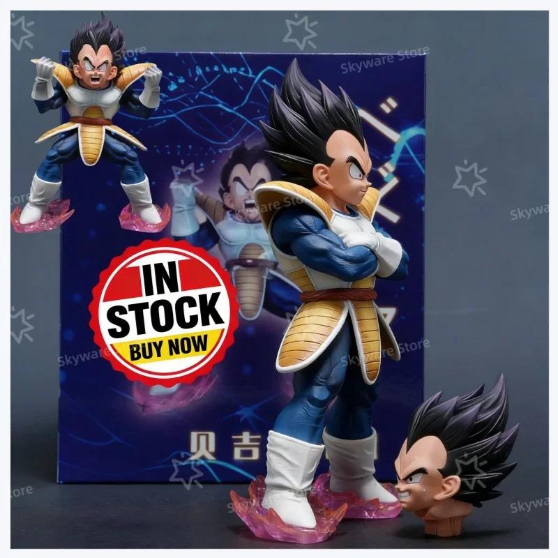 В наличии Фигурки Аниме Dragon Ball Веджета Фигурки Действия Статуя из ПВХ Настольное Украшение Коллекционная Статуэтка Украшение Игрушки Подарки
