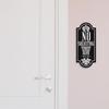 No Soliciting Sign for House, No Estimates, Salesmen, Thank You Sign, Stylish & Prominent Design, Perfect for Home Office Front Doors, Wall Decor.