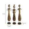 Wrought Iron Antique Musical Doll Set Handmade Decorative Gift Item Showpiece for Home Decor, Multicolour, 21 Inch, 3 Piece