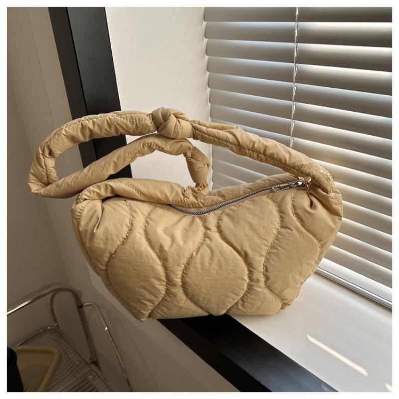 Модная пуховая сумка Весна Новая Оксфордская ткань Стеганая сумка-пельмень Однотонная сумка через плечо Сумка кроссбоди Женщины