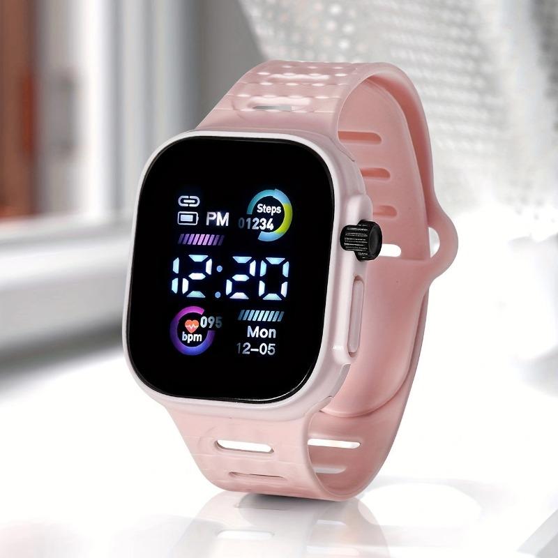 1 шт. Крутые модные часы Мужские и женские спортивные часы с пульсометром Единорог Студенческие электронные часы