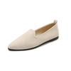 Shallow Mouth Comfort Women Shoes Fashion Slip On Lightweight Breathable Flats Women Soft Bottom Pointed Toe Boat Shoes