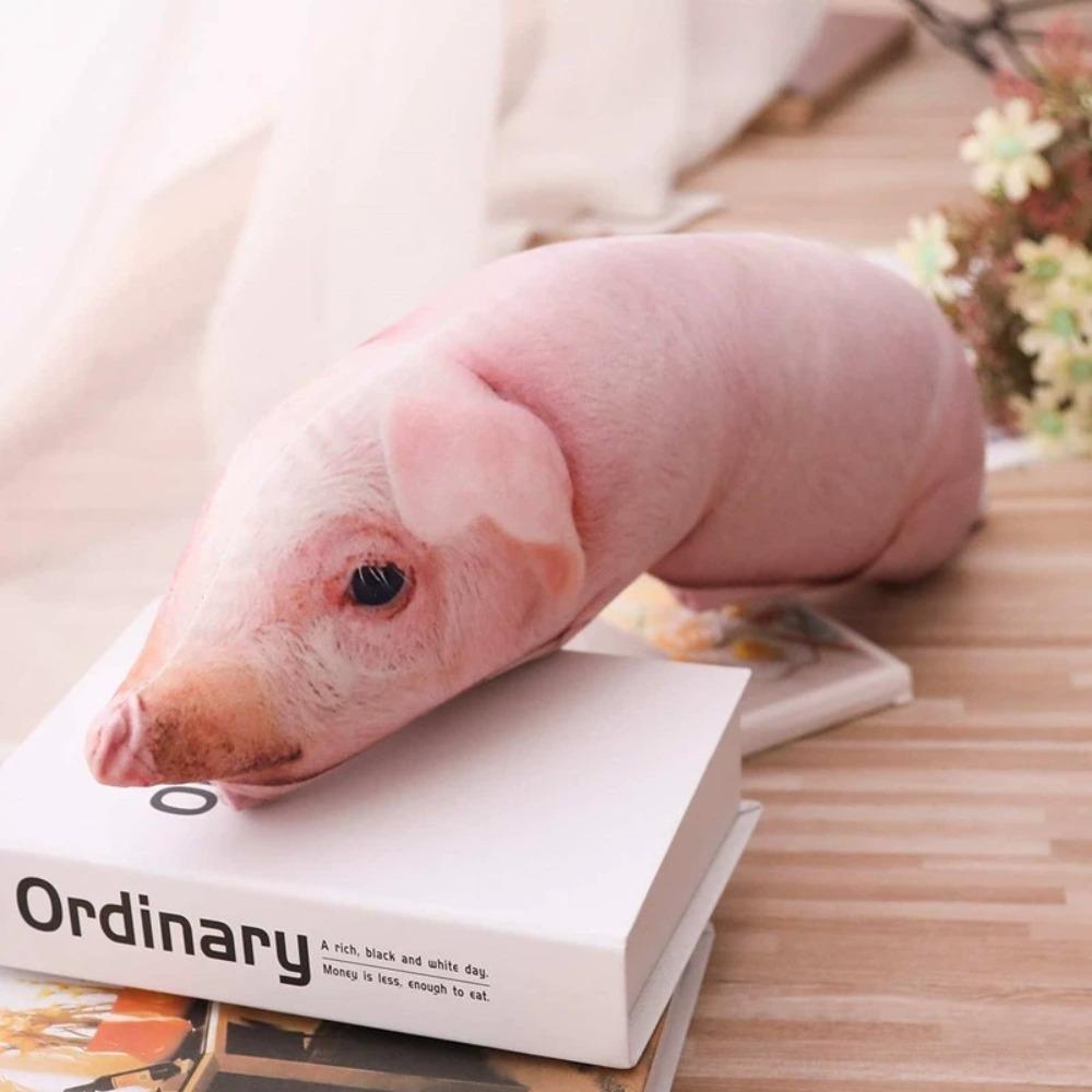 Simulated Pig Stuffed Pillow Realistic Pig Cushion Creative Pig Plush Toy Sofa Cushion