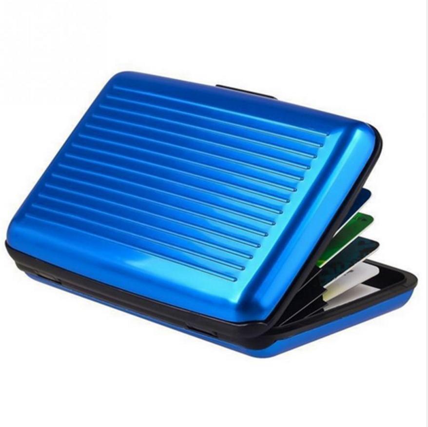 Wallet Credit Card Holder Aluminum Case Protect Scanning