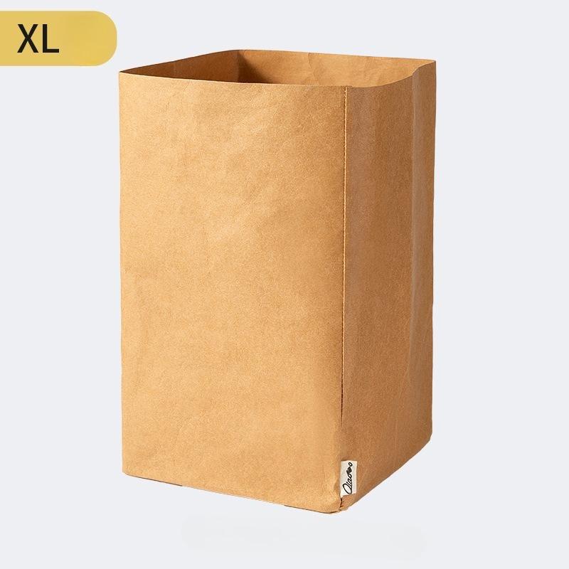 Высококачественный моющийся крафт-бумажный мешок для хранения - Классический бежевый, Складной органайзер для кистей для макияжа, Косметики, Кухонных принадлежностей