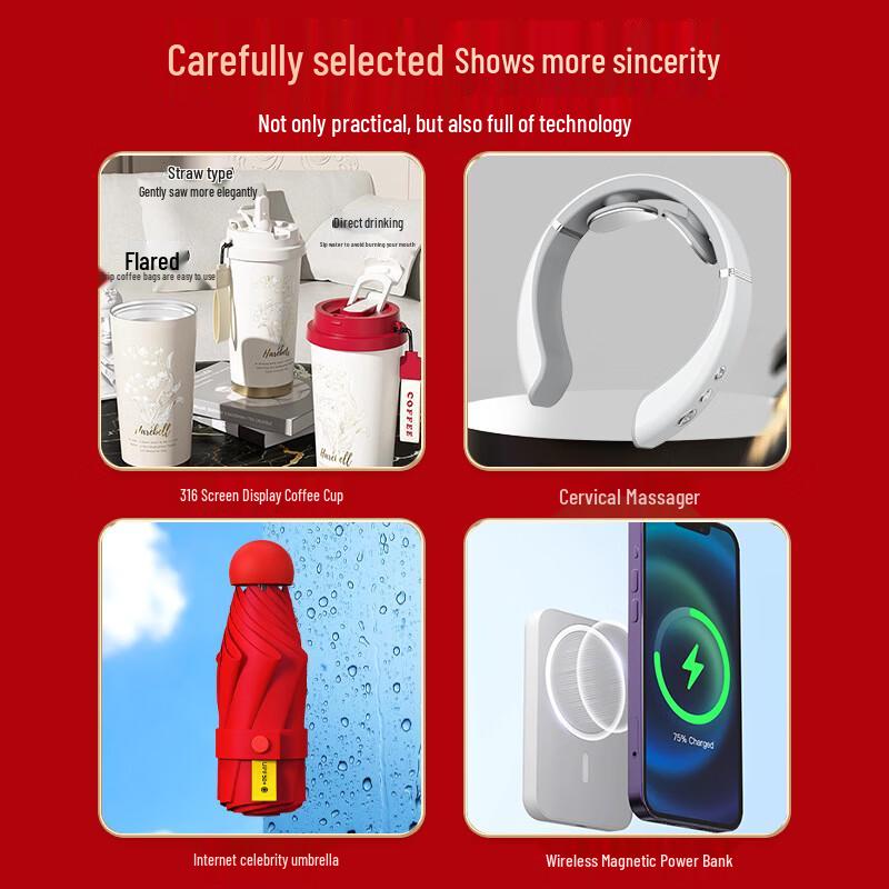 Business Gift Set with Cervical Massager & Coffee Mug