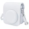 Kinokoo Instax Mini 12 Case, Fujifilm Instax Mini 12 Camera Case with Snap Closure and Shoulder Strap (White)