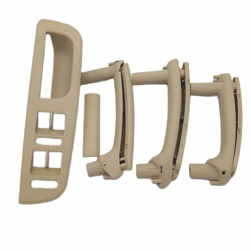 8pcs/set Beige Interior Door Handle With Trim For Volkswagen 1998-2005 Passat B5 Inner Armrest Hand-Clasping Switch Box