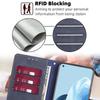 Чехол-кошелек с защитой от кражи RFID для Xiaomi 11 Lite 11T Redmi Note 11 10 Realme 9 8i C21Y C21 C35, чехол из искусственной кожи, 6 слотов для карт, бампер для телефона