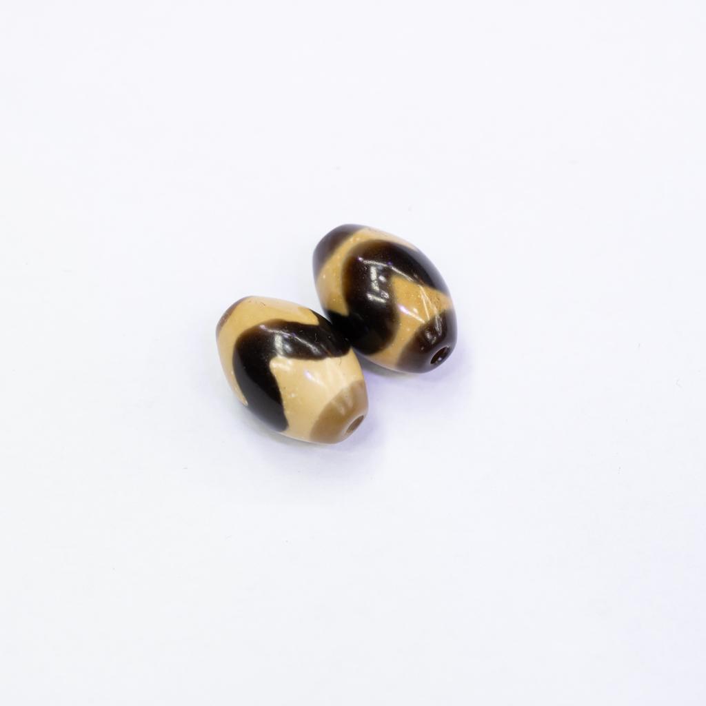 Tibetan tooth yellow high oil pulp dzi beads, multi-totem agate loose beads DIY Wenwan bracelet necklace accessories