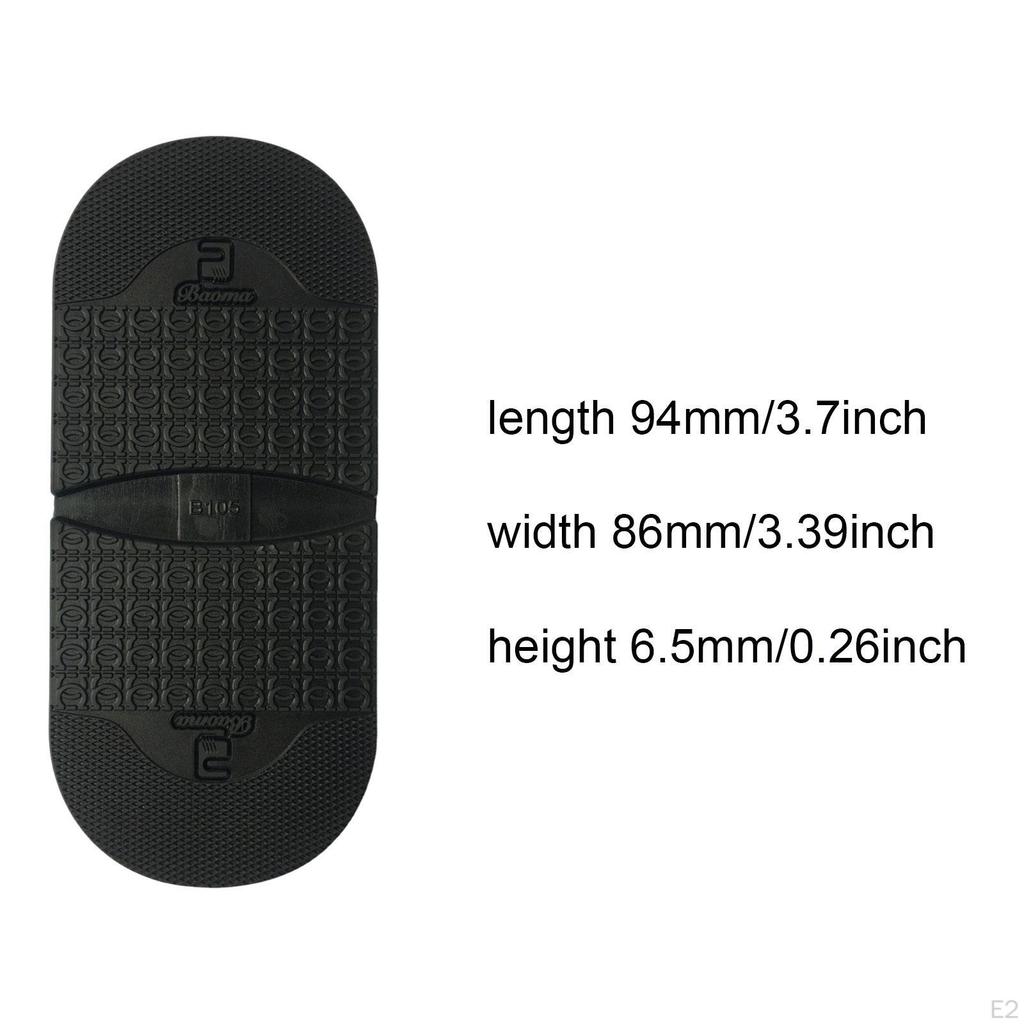 2 шт. Ремонт подошвы обуви Легко установить Подарок Универсальный Противоскользящий Использование Черный