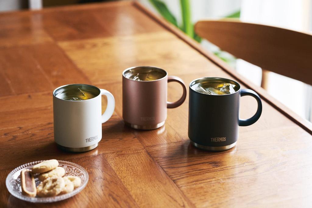 [Модель, совместимая с посудомоечной машиной] Термокружка с вакуумной изоляцией 450 мл бронзовая JDS-450 BZ